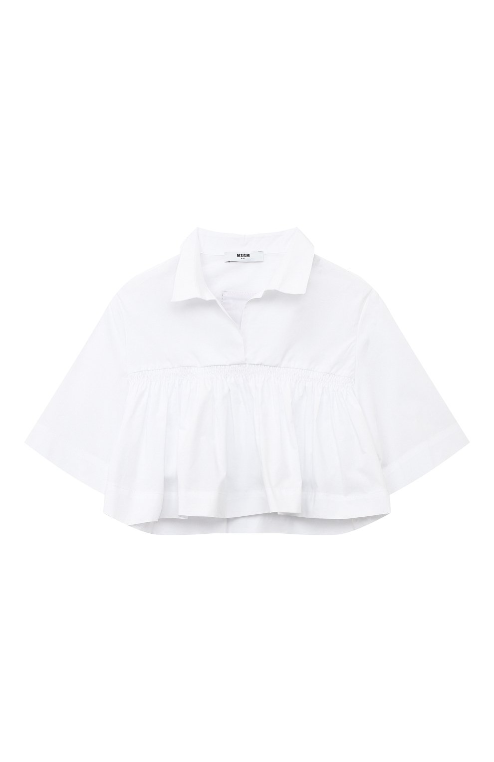 Хлопковая блузка MSGM kids MS029412