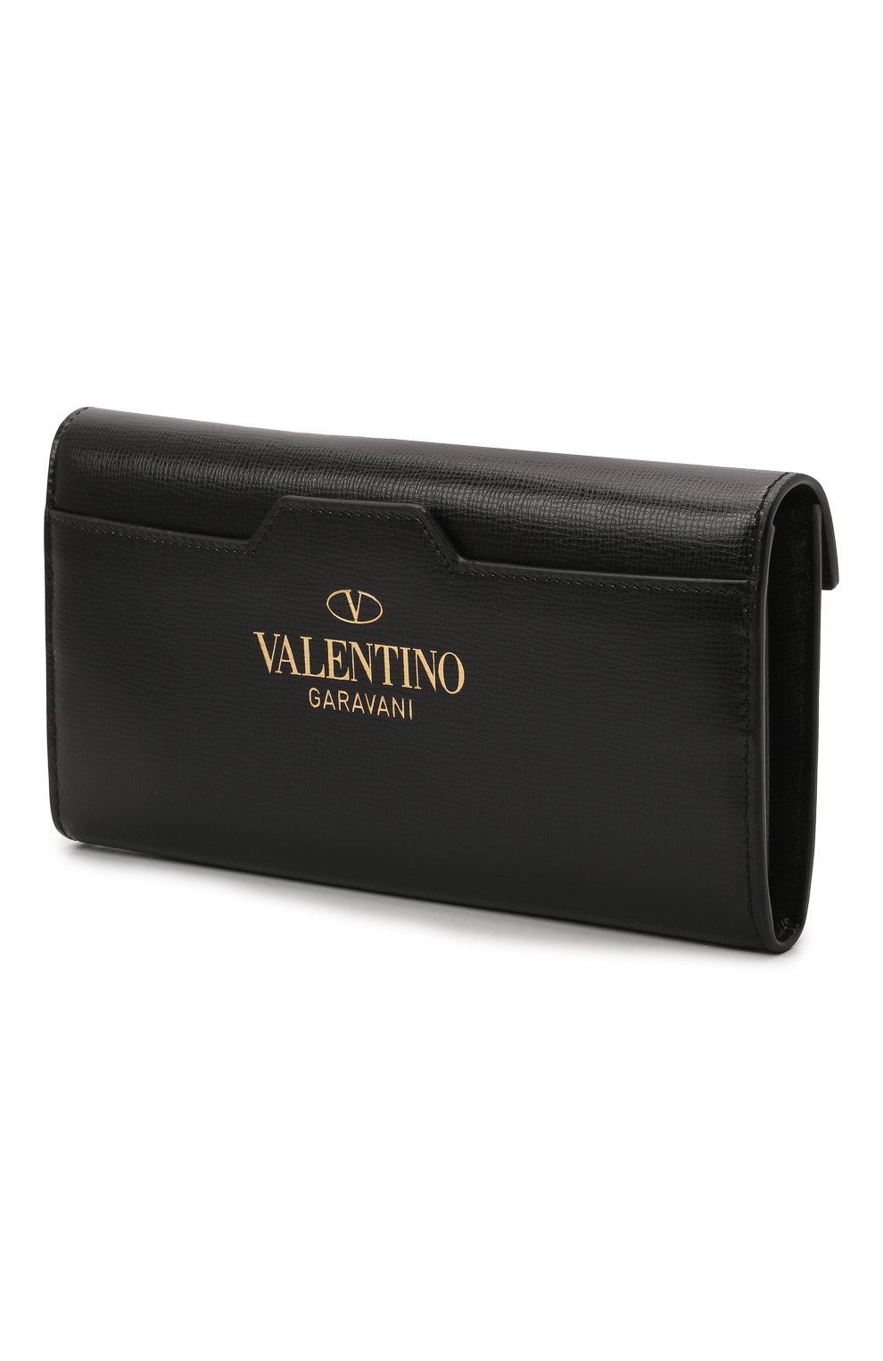 Женские кожаный кошелек VALENTINO черного цвета, арт. WW0P0W68/XVD | Фото 2 (Материал: Натуральная кожа)