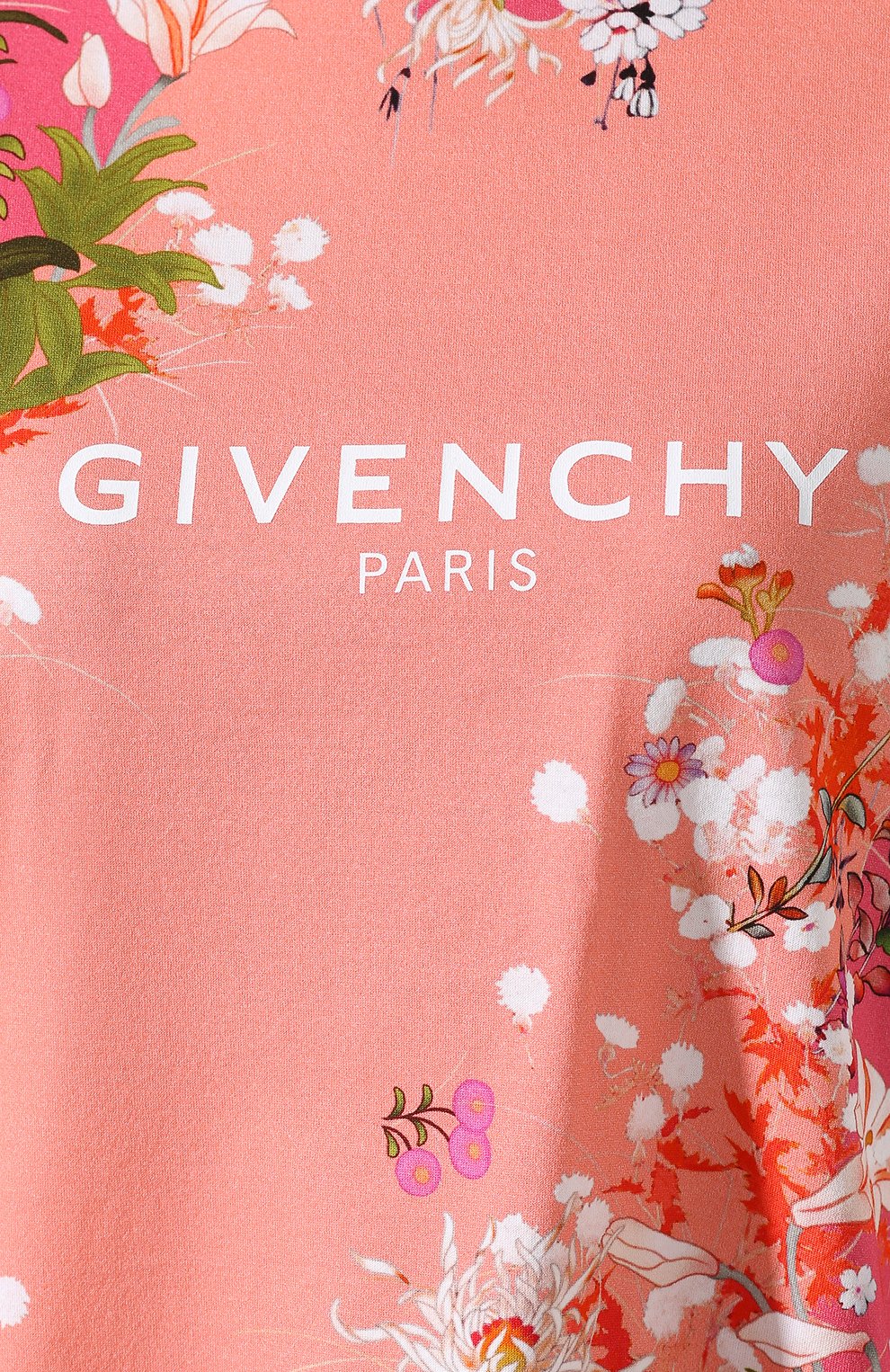 Женская хлопковая футболка GIVENCHY розового цвета, арт. BW70753Z34 | Фото 5 (Рукава: Короткие; Длина (для топов): Стандартные; Принт: С принтом; Материал внешний: Хлопок; Женское Кросс-КТ: Футболка-одежда; Стили: Кэжуэл; Статус проверки: Проверена категория)