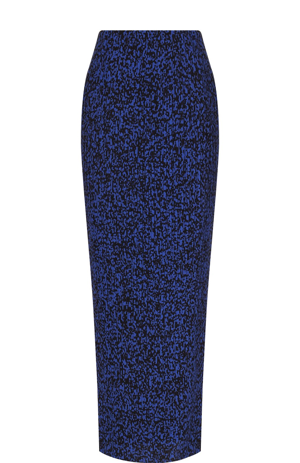 Плиссированная юбка-карандаш с принтом Solace синего цвета