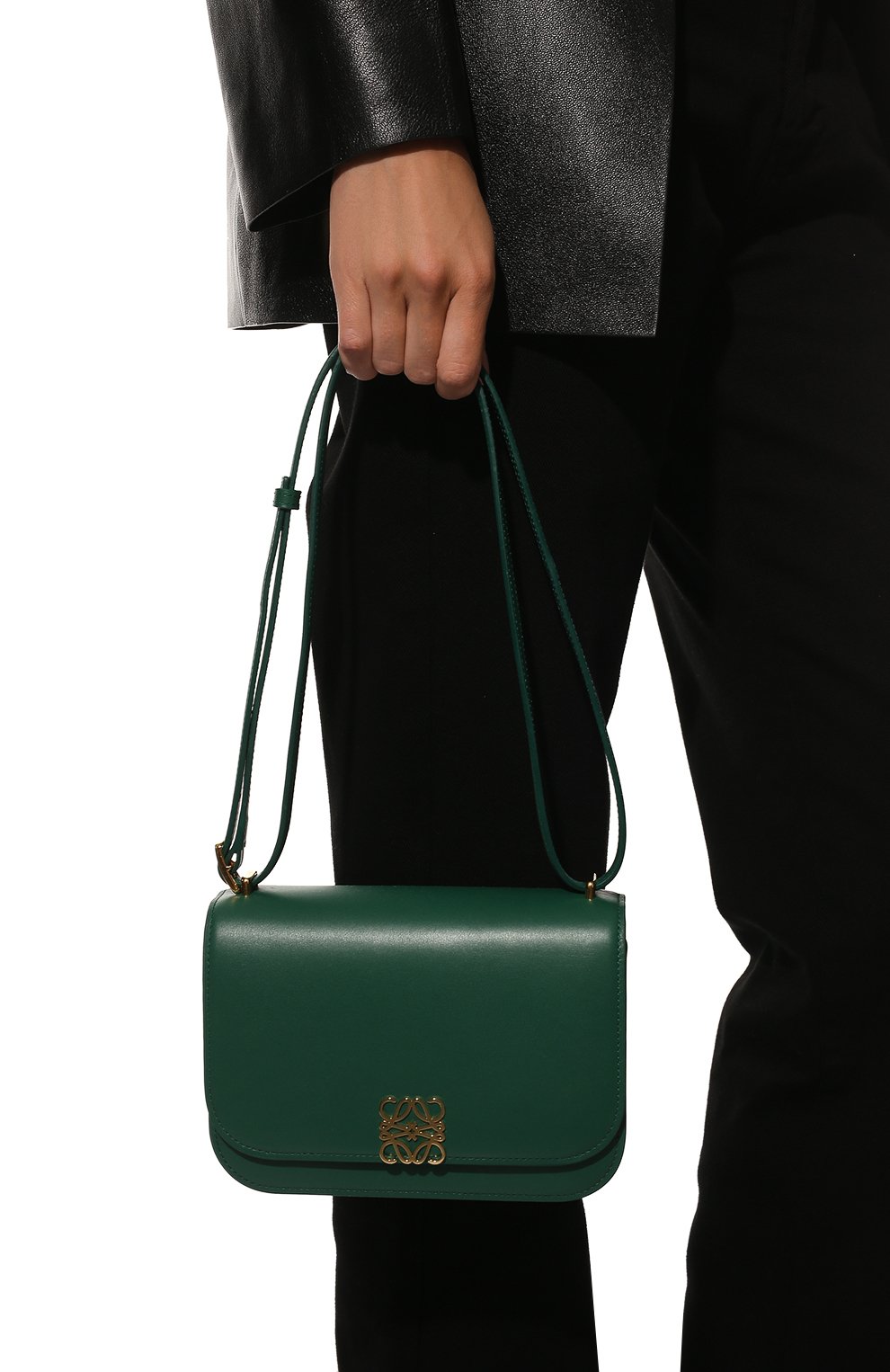Женская зеленая сумка goya small LOEWE купить в интернет-магазине ЦУМ ...