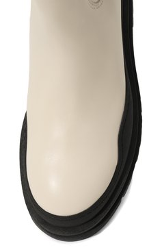 Женские комбинированные ботинки SEE BY CHLOÉ кремвого цвета, арт. SB39030A16025101 | Фото 6 (Материал внешний: Текстиль; Подошва: Платформа; Материал сплава: Проставлено; Каблук высота: Средний; Материал утеплителя: Без утеплителя; Женское Кросс-КТ: Челси-ботинки; Драгоценные камни: Проставлено)