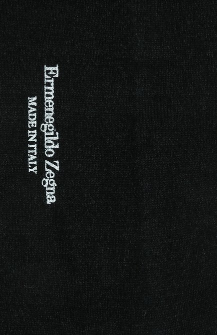 Мужские носки изо льна и хлопка ERMENEGILDO ZEGNA черного цвета, арт. N5V024030 | Фото 2 (Материал внешний: Лен; Кросс-КТ: бельё)