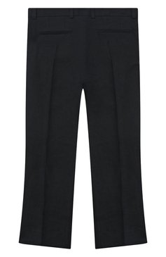 Детские льняные брюки DOLCE & GABBANA темно-синего цвета, арт. L42P59/FU4JB/2-6 | Фото 2 (Материал внешний: Лен; Материал подклада: Вискоза)
