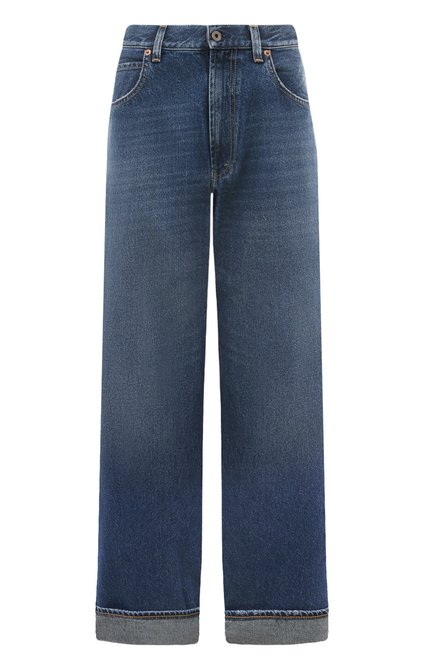 Женские джинсы PENCE синего цвета, арт. CESIRA-55/74588.D657 | Фото 1 (Длина (брюки, джинсы): Стандартные; Драгоценные камни: Проставлено; Материал внешний: Хлопок; Материал сплава: Проставлено)