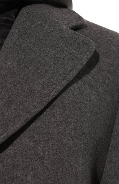 Мужской пальто из шерсти и кашемира ANDREA CAMPAGNA серого цвета, арт. 23U496-DB4_SET | Фото 5 (Застежка: Пуговицы; Материал внешний: Шерсть; Рукава: Длинные; Длина (верхняя одежда): До середины бедра; Материал сплава: Проставлено; Драгоценные камни: Проставлено; Мужское Кросс-КТ: пальто-верхняя одежда; Материал утеплителя: Пух и перо; Материал подклада: Купро; Стили: Кэжуэл)