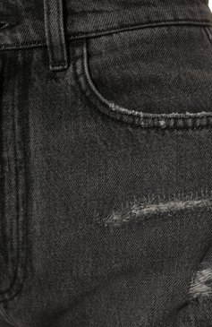Женские джинсовые шорты DOLCE & GABBANA серого цвета, арт. FTCDED/G8EY6 | Фото 5 (Женское Кросс-КТ: Шорты-одежда; Кросс-КТ: Деним; Длина Ж (юбки, платья, шорты): Мини; Стили: Гранж; Материал сплава: Проставлено; Материал внешний: Хлопок, Деним; Драгоценные камни: Проставлено)