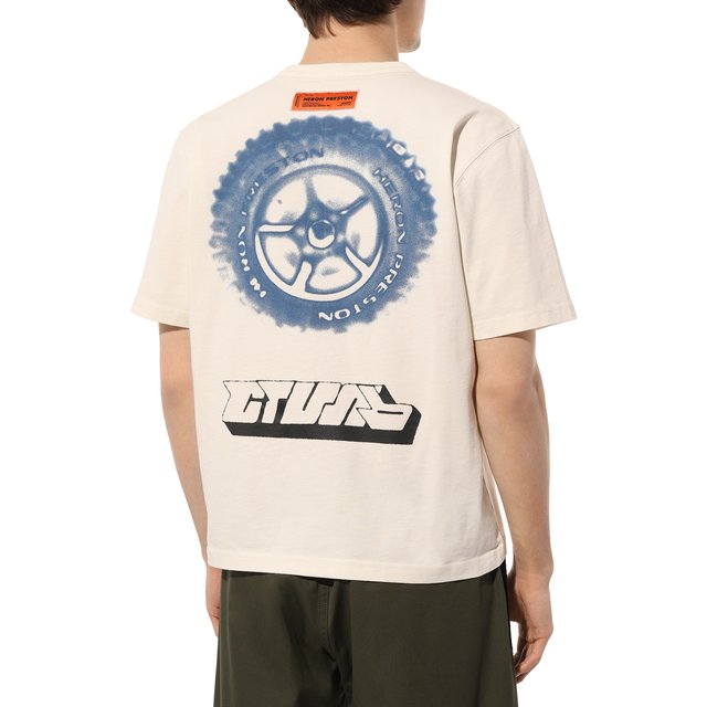 фото Хлопковая футболка heron preston