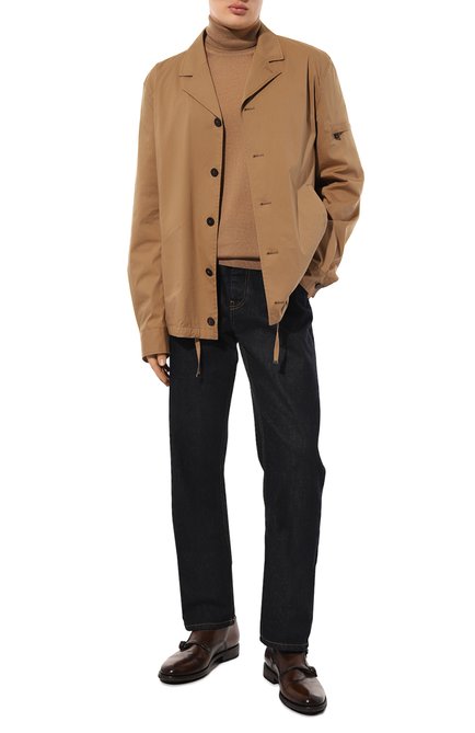 Мужские кожаные монки PANTANETTI темно-коричневого цвета, арт. 16816F | Фото 2 (Материал сплава: Проставлено; Материал внутренний: Натуральная кожа; Нос: Не проставлено)
