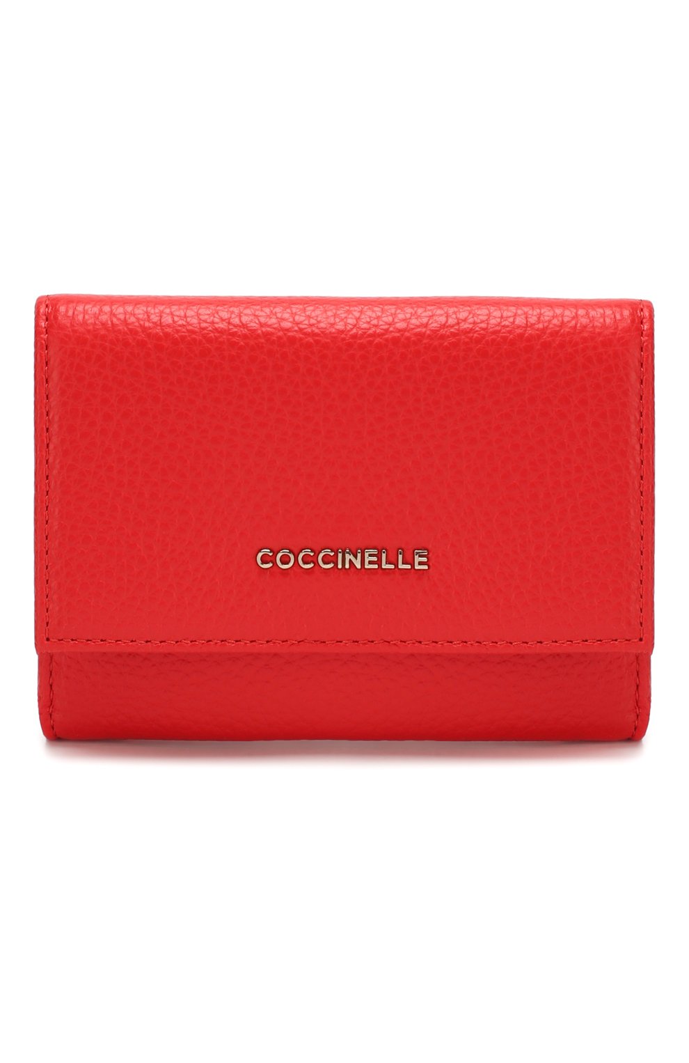 Женские кожаное портмоне COCCINELLE красного цвета, арт. E2 FW5 11 10 01 | Фото 1 (Материал: Натуральная кожа; Кросс-КТ: другое)