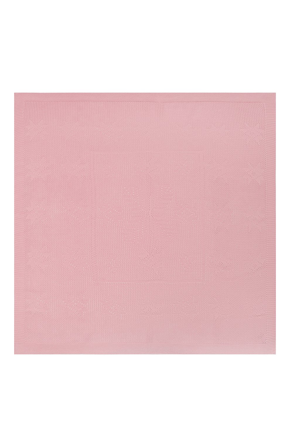 Детского шерстяной плед WOOL&COTTON розового цвета, арт. VMLPL- К | Фото 3 (Материал: Текстиль, Шерст ь; Материал сплава: Проставлено; Нос: Не проставлено)