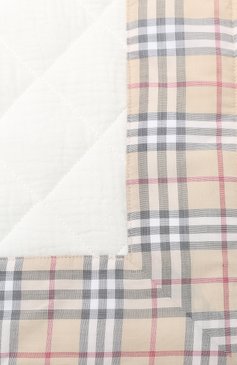 Детского хлопковое одеяло BURBERRY белого цвета, арт. 8006743 | Фото 2 (Статус проверки: Проверена категория)