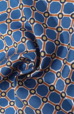 Мужской шелковый платок ALTEA синего цвета, арт. 2358438 | Фото 2 (Материал: Текстиль, Шелк; Материал сплава: Проставлено; Нос: Не проставлено)