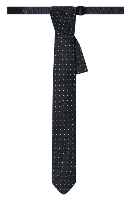 Детский галстук ALETTA темно-синего цвета, арт. AMP220753-70 | Фото 1 (Материал: Текстиль, Синтетический материал)