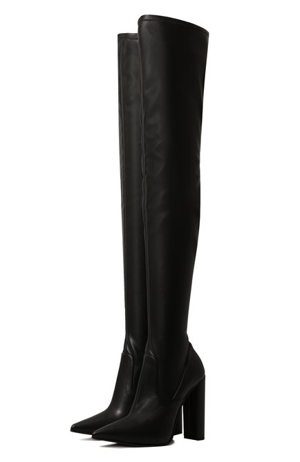 Женские кожаные ботфорты LE SILLA черного цвета по цене 83100 руб., арт. 2959T100R3PPFAK | Фото 1