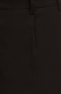 Женские шерстяные брюки MAISON MARGIELA коричневого цвета, арт. S51KA0532/S53202 | Фото 5 (Силуэт Ж (брюки и джинсы): Широкие, Прямые; Материал внешний: Шерсть; Длина (брюки, джинсы): Стандартные; Женское Кросс-КТ: Брюки-одежда)