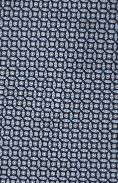 Мужской шелковый галстук LANVIN голубого цвета, арт. 3159/TIE | Фото 4 (Принт: С принтом; Материал: Текстиль, Шелк)