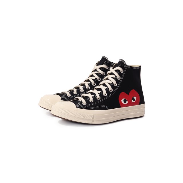 фото Текстильные кеды comme des garcons play x converse comme des garcons play