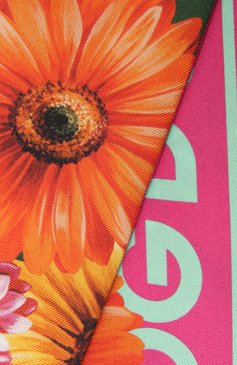 Женский шелковый шарф-бандо DOLCE & GABBANA розового цвета, арт. FS215A/G0TC2 | Фото 2 (Материал: Текстиль, Шелк; Принт: С принтом)