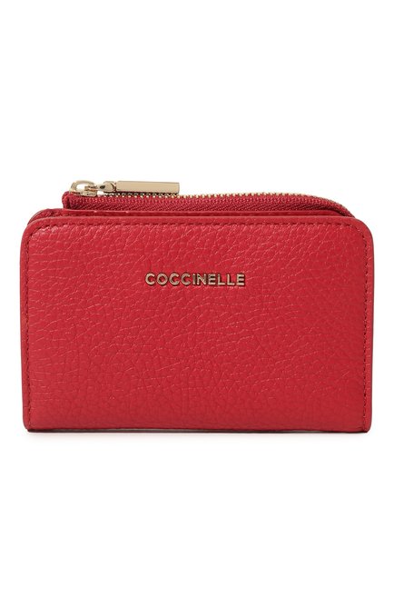 Женские кожаный кошелек COCCINELLE красного цвета, арт. E2 MW5 17 01 01 | Фото 1 (Материал: Натуральная кожа)