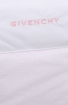 Детский утепленный конверт GIVENCHY белого цвета, арт. H90120 | Фото 3 (Материал: Текстиль, Синтетический материал, Хлопок)