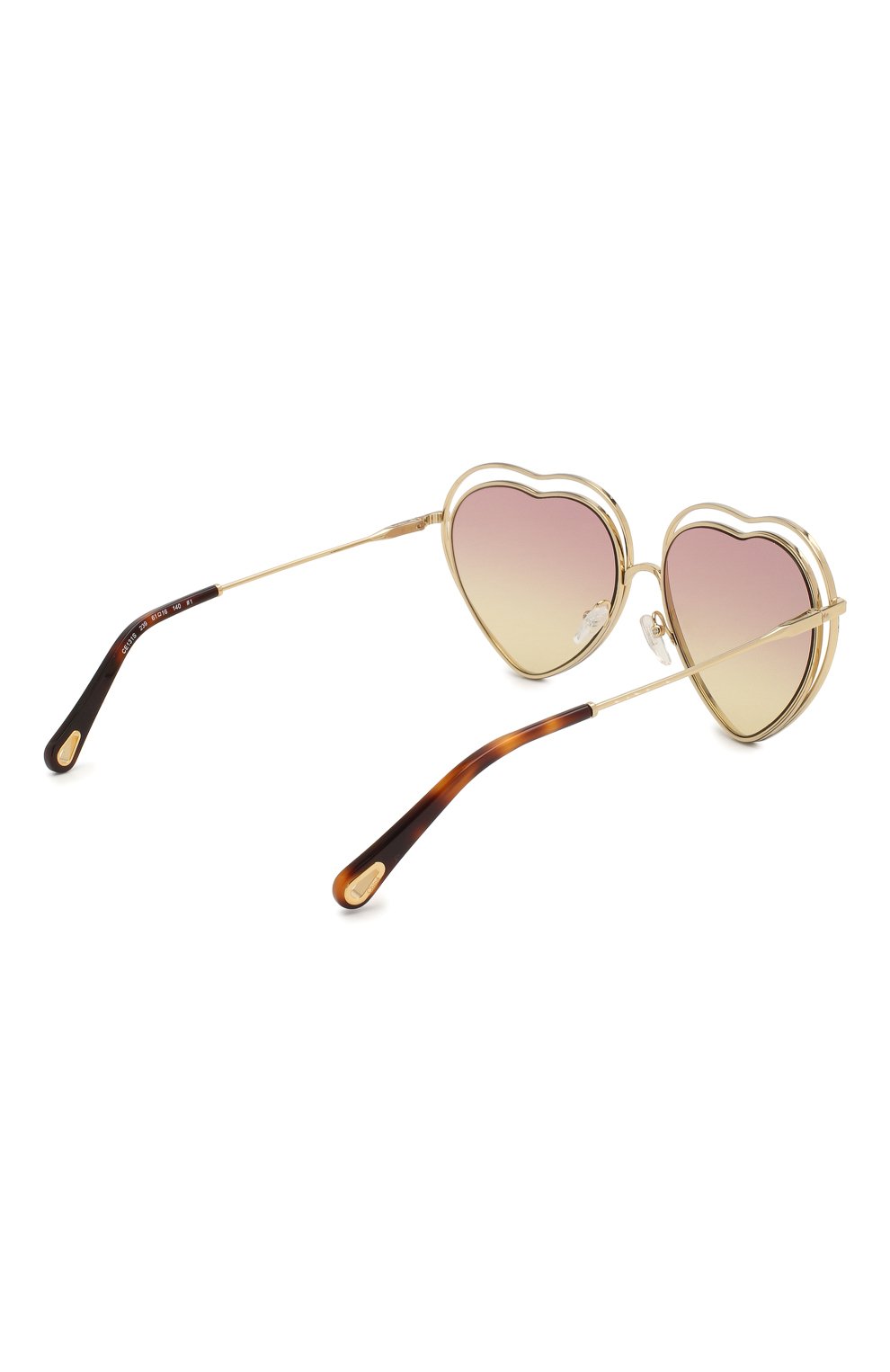 Женские солнцезащитные очки CHLOÉ розового цвета, арт. 131S-239 | Фото 3 (Тип очков: С/з; Очки форма: Креативные)