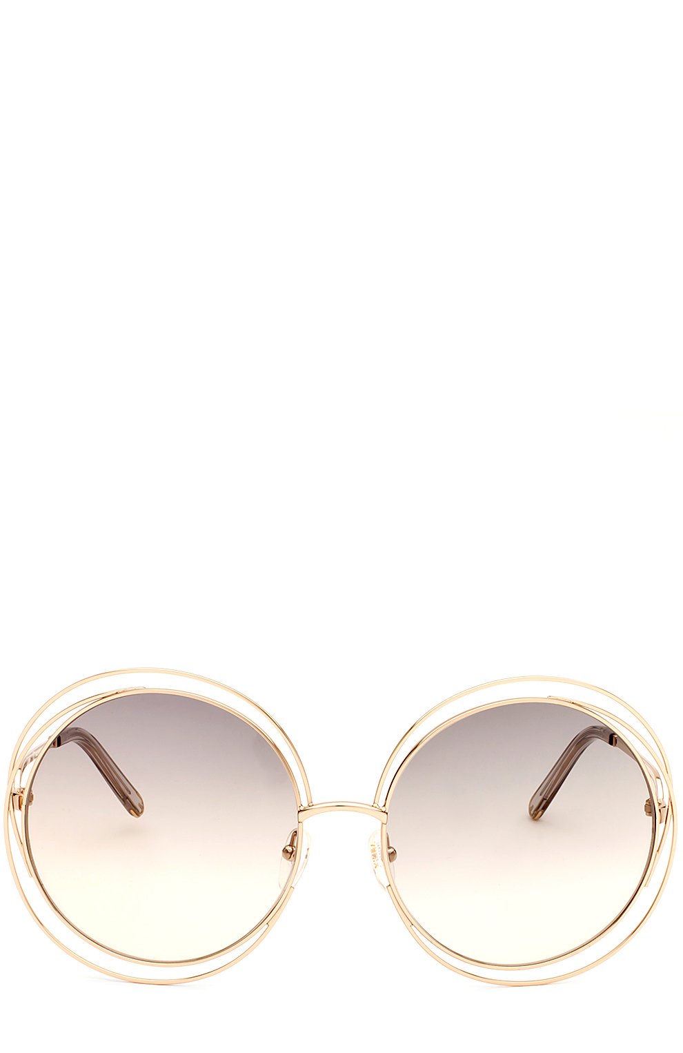 Женские солнцезащитные очки CHLOÉ золотого цвета, арт. 114S-734 | Фото 1 (Тип очков: С/з)