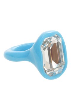 Женское кольцо LILI ARCHIVE голубого цвета, арт. RMVBNG3 | Фото 1 (Материал: Стекло, Пластик; Региональные ограничения белый список (Axapta Mercury): Не проставлено; Нос: Не проставлено)