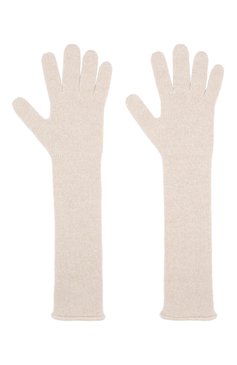 Женские перчатки laima из смеси шерсти и вискозы CANOE серебряного цвета, арт. 6800203 | Фото 2 (Материал: Текстиль, Шерсть; Кросс-КТ: Трикотаж; Длина (верхняя одежда): Длинные; Статус проверки: Проверено, Проверена категория)