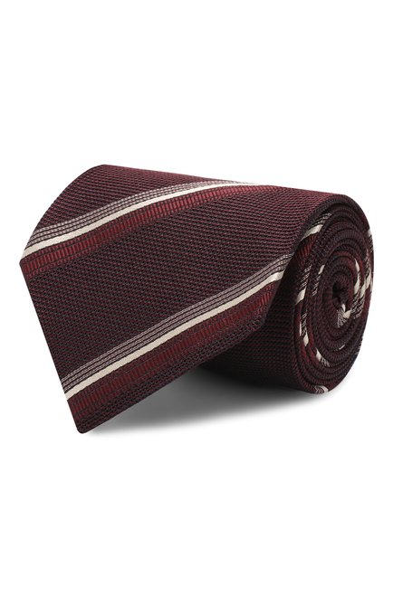 Мужской шелковый галстук TOM FORD бордового цвета по цене 22900 руб., арт. 6TF16/XTF | Фото 1