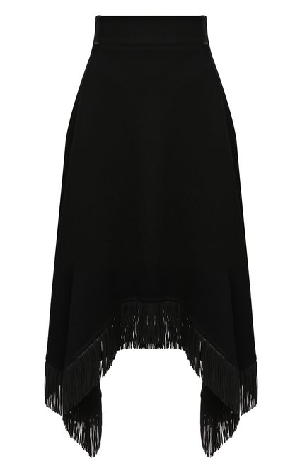 Женская юбка из шерсти и кашемира SAINT LAURENT черного цвета по цене 362500 руб., арт. 630950/Y5B35 | Фото 1