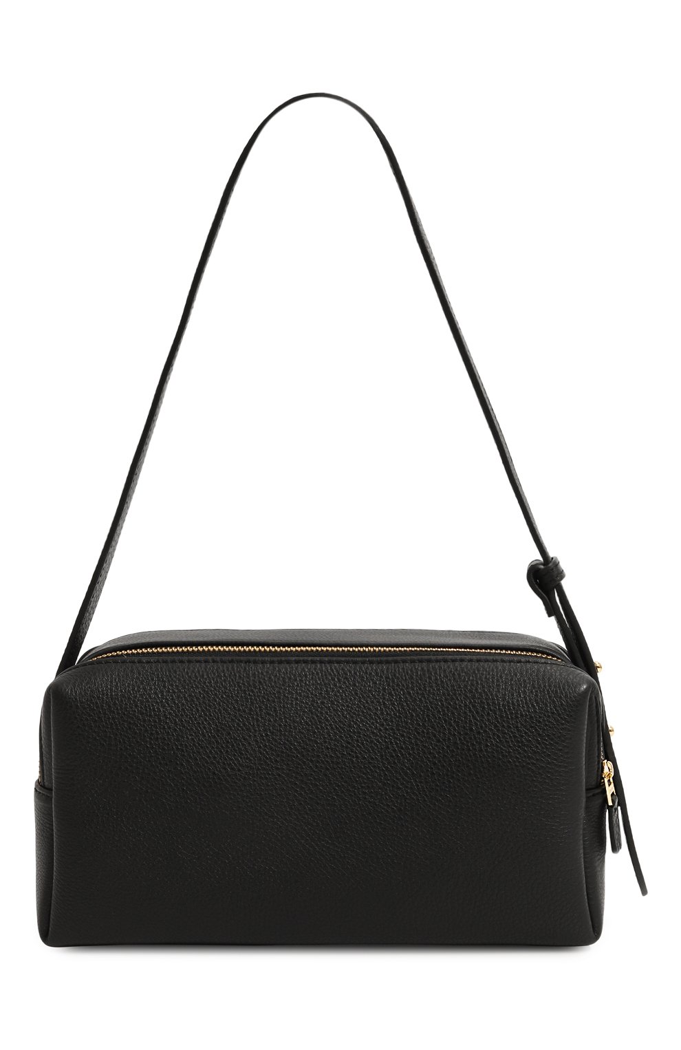 Женская сумка trousse ELLEME черного цвета, арт. TR0USSE SH0ULDER/PEBBLED LEATHER | Фото 6 (Сумки-технические: Сумки top-handle; Размер: medium; Материал: Натуральная кожа)