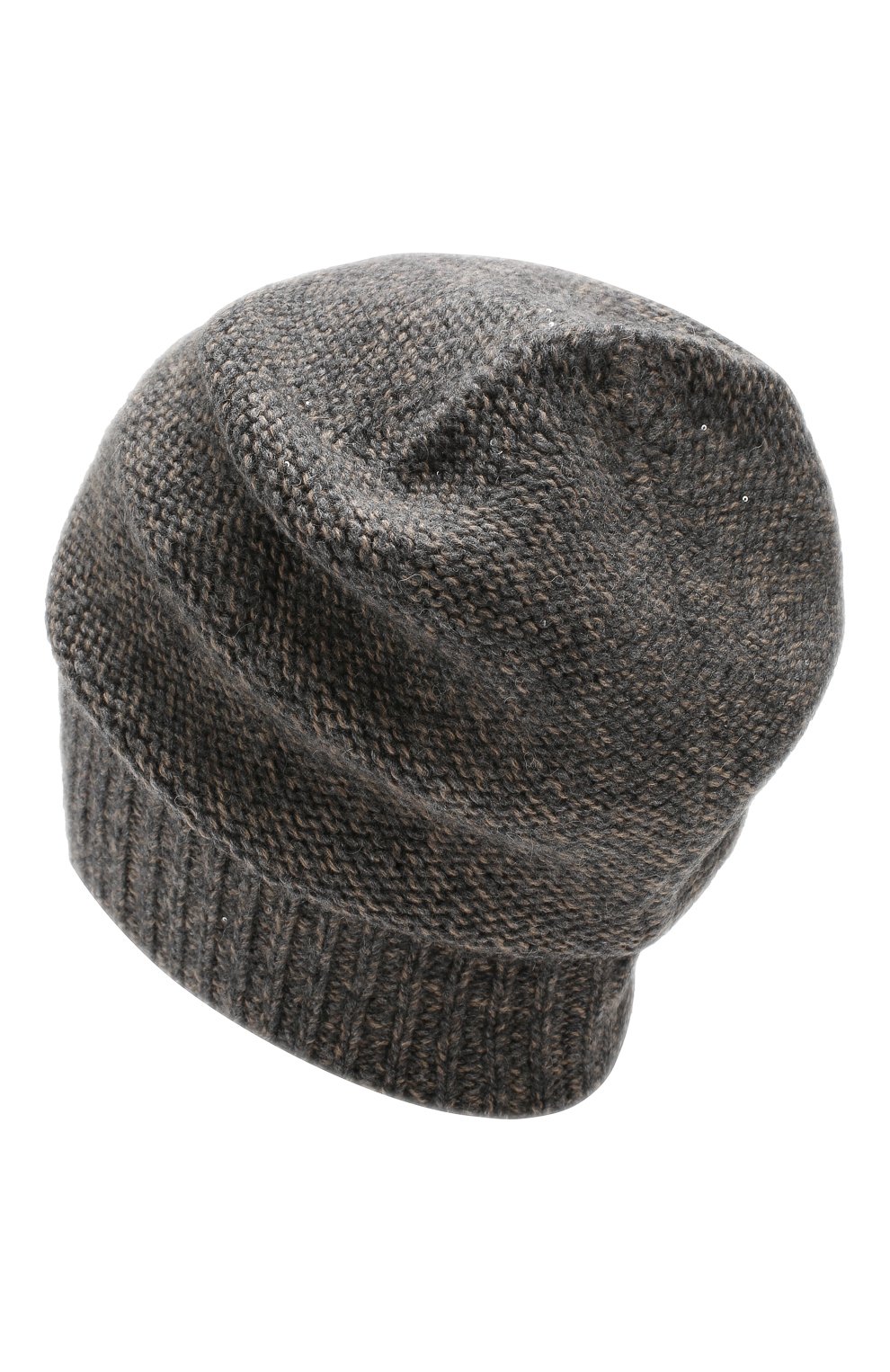 Женская шапка RE VERA серого цвета, арт. 19201230 | Фото 2 (Материал: Текстиль, Кашемир, Шерсть; Статус проверки: Проверено, Проверена категория)