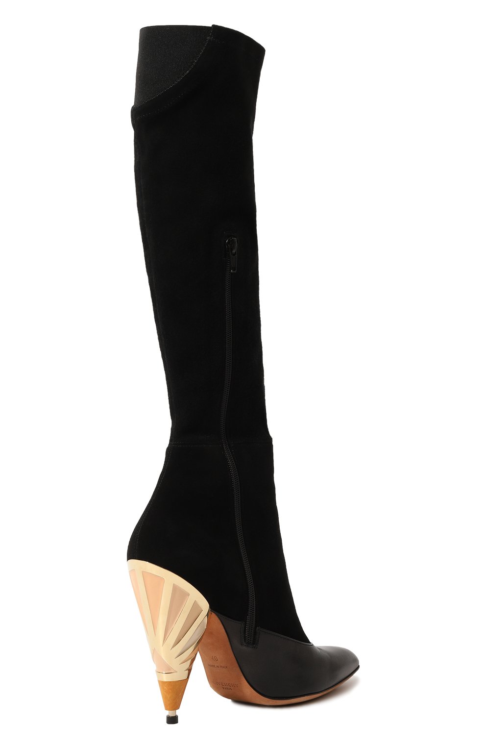 Комбинированные сапоги на декорированном каблуке Givenchy BE0/9104/041 Фото 5