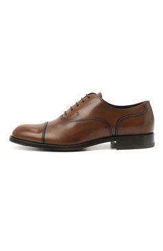 Мужские кожаные оксфорды TOD’S коричневого цвета, арт. XXM01E00N50D9C | Фото 3 (Материал внешний: Кожа; Материал внутренний: Натуральная кожа; Материал сплава: Проставлено; Нос: Не проставлено; Стили: Классический; Длина стельки: 29, 29,8, 30,3, 24,8, 25,2, 25,7, 26,1, 26,5, 26,9, 27,4, 27,8, 28,2, 28,6)