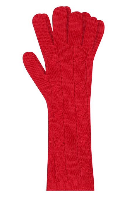 Женские кашемировые перчатки RALPH LAUREN красного цвета по цене 56700 руб., арт. 290840298 | Фото 1