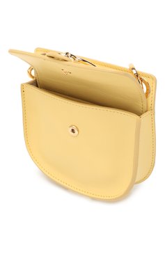 Женская сумка tess mini CHLOÉ желтого цвета, арт. CHC20UP501A37 | Фото 4 (Сумки-технические: Сумки через плечо; Материал: Натуральная кожа; Размер: mini; Ремень/цепочка: На ремешк�е)