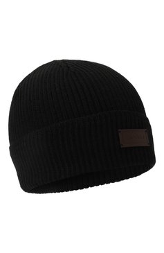 Мужская шерстяная шапка CANALI черного цвета, арт. B0030/MK00461 | Фото 1 (Материал: Текстиль, Шерсть; Кросс-КТ: Трикотаж; Материал сплава: Проставлено; Нос: Не проставлено)