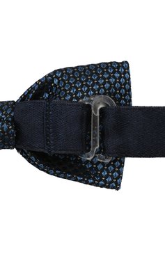 Детский галстук-бабочка ALETTA синего цвета, арт. AMP999410 | Фото 3 (Материал: Текстиль, Синтетический материал; Материал сплава: Проставлено, Проверено; Нос: Не проставлено; Статус проверки: Проверено, Проверена категория)