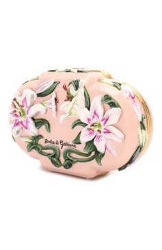 Женский сумка dolce box DOLCE & GABBANA светло-розового цвета, арт. BB6617/AA117 | Фото 3 (Женское Кросс-КТ: Вечерняя сумка, Клатч-клатчи; Размер: small; Материал: Экокожа)