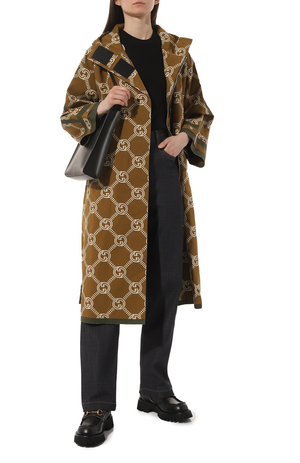 Gucci gg diamond wool coat clearance