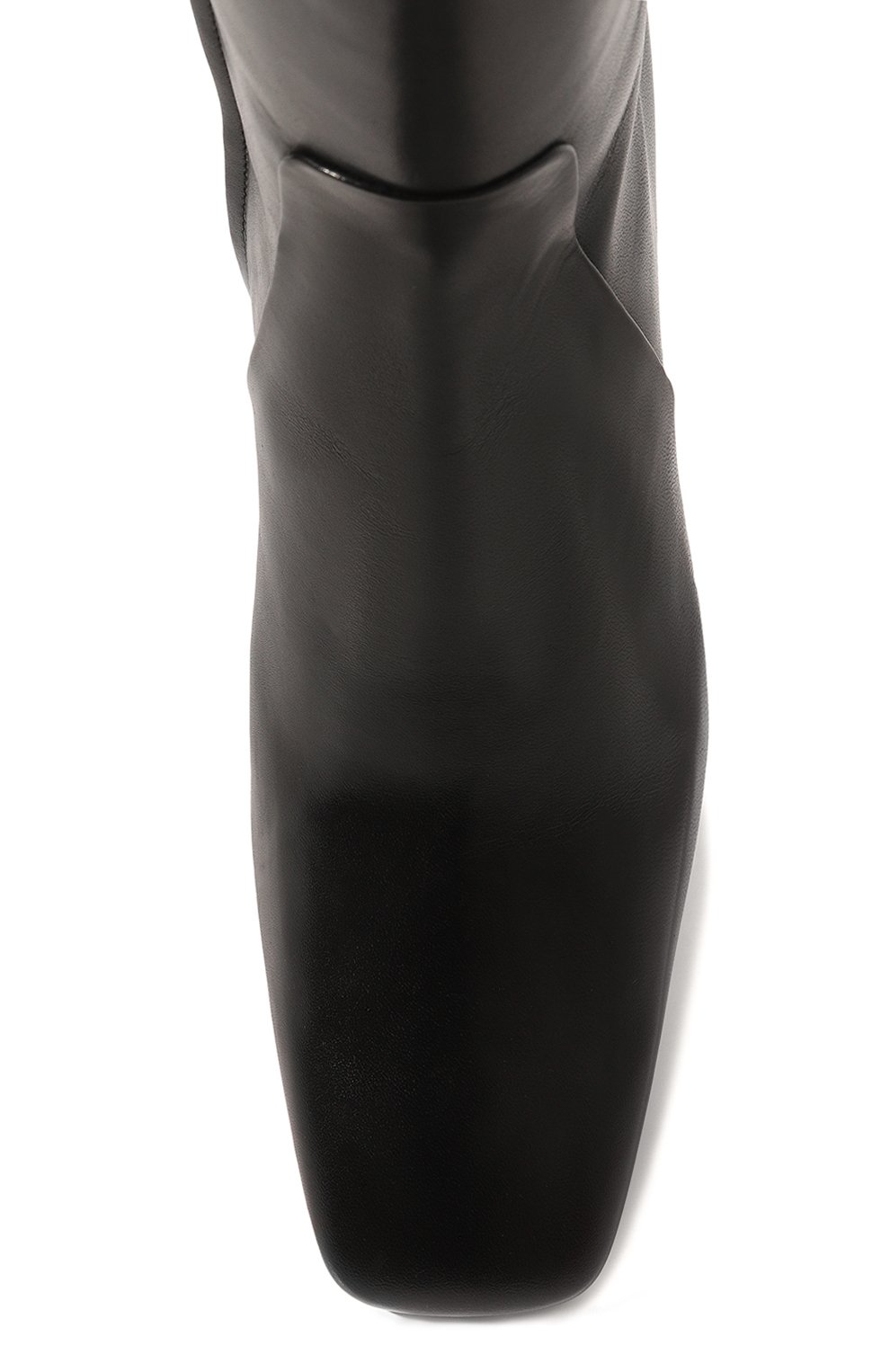 Женские кожаные сапоги SANTONI черного цвета, арт. WSMN70262HI2BSV2P15 | Фото 6 (Высота голенища: Средние; Каблук высота: Низкий; Материал внутренний: Натуральная кожа; Каблук тип: Устойчивый; Материал утеплителя: Без утеплителя; Подошва: Плоская)
