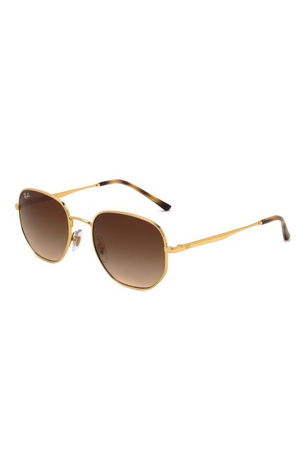 Же нские солнцезащитные очки RAY-BAN золотого цвета, арт. 3682-001/13 | Фото 1 (Тип очков: С/з; Очки форма: Круглые)