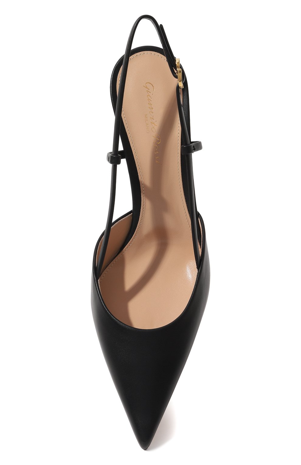 Женские кожаные туфли ascent GIANVITO ROSSI черного цвета, арт. G95335.85LAC.VITNER0 | Фото 6 (Каблук высота: Высокий; Материал внутренний: Натуральная кожа; Каблук тип: Шпилька; Подошва: Плоская)