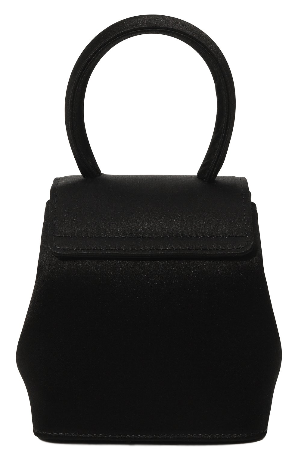 Женская сумка liza mini RUBEUS MILANO черного цвета, арт. 014/18DML600 | Фото 6 (Сумки-технические: Сумки top-handle; Размер: mini; Ремень/цепочка: На ремешке; Материал: Текстиль)