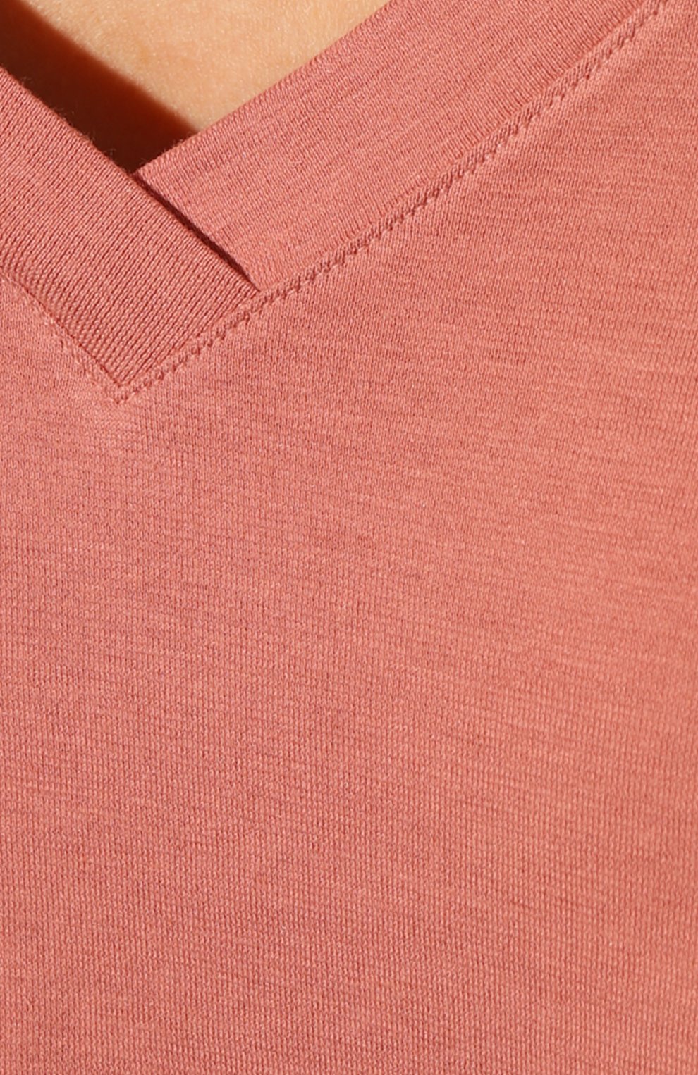 Женская футболка HANRO розового цвета, арт. 077876. | Фото 5 (Материал внешний: Синтетический материал, Хлопок; Женское Кросс-КТ: Футболка-белье)