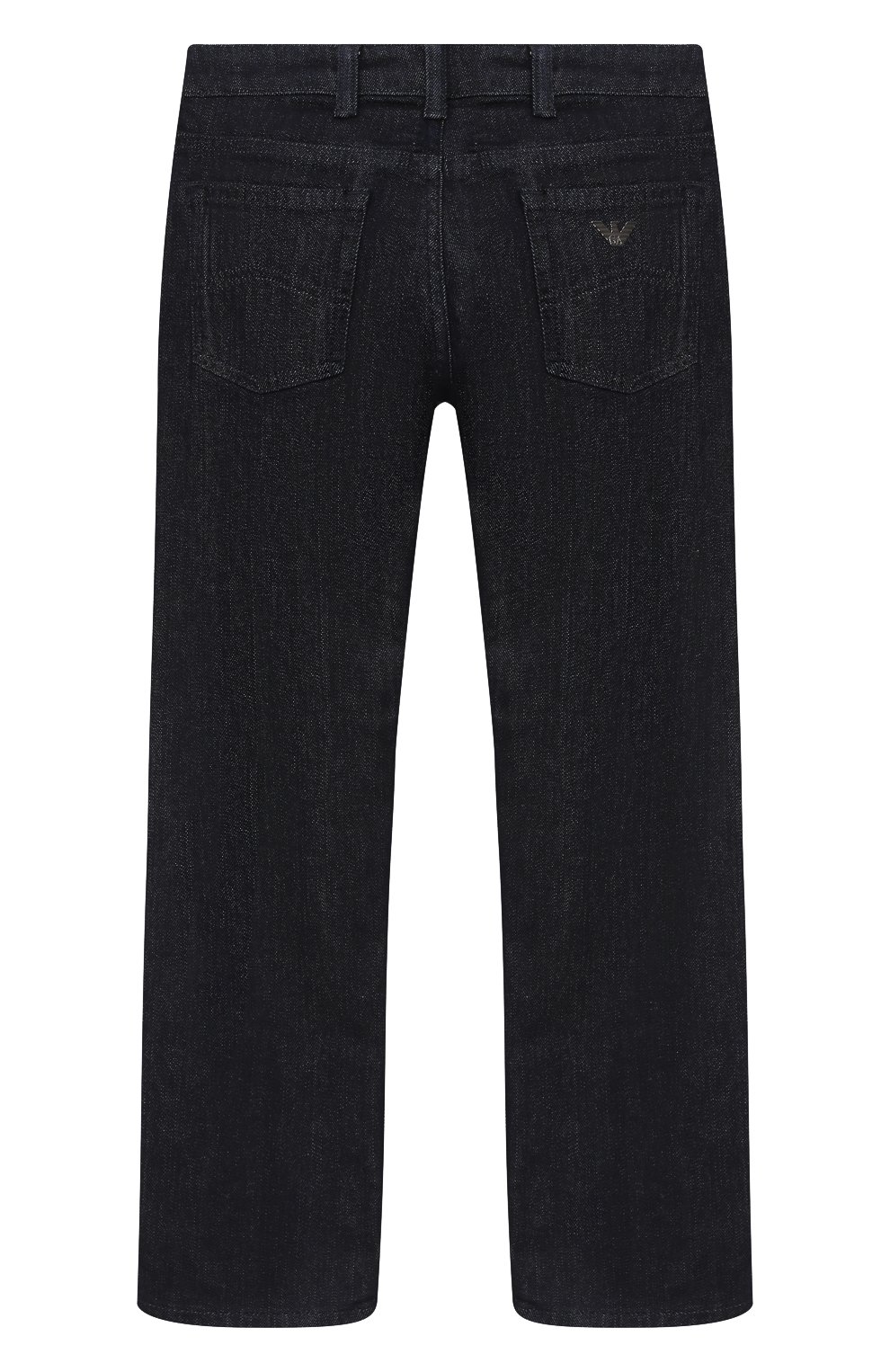 Детские джинсы EMPORIO ARMANI темно-синего цвета, арт. 8N4J45/4D2FZ | Фото 2 (Мальчики-школьная форма: Джинсы, Брюки; Детали: Однотонный; Материал внешний: Хлопок; Ростовка одежда: 10 - 11 лет | 140 - 146см, 13 - 15 лет | 158 см, 16 лет | 164 см, 4 года | 104 см, 5 лет | 110 см, 6 лет | 116 см, 7 лет | 122 см, 8 лет | 128 см, 9 лет | 134 см)