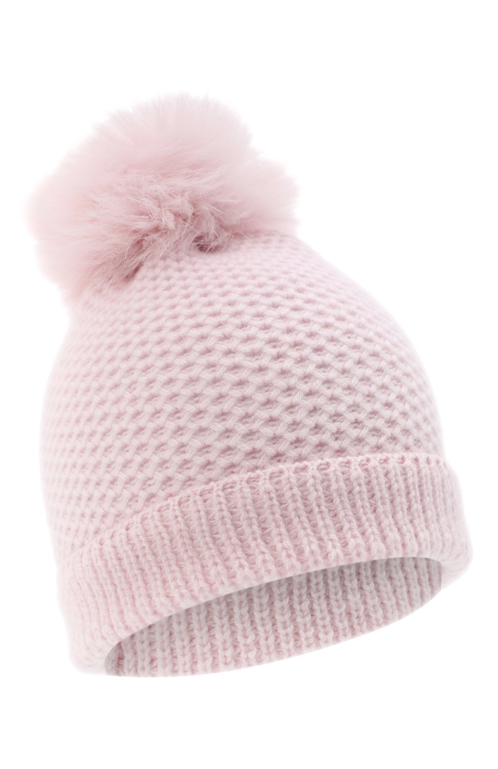 Детского кашемировая шапка GIORGETTI CASHMERE розового цвета, арт. MB1695/4A | Фото 1 (Материал: Текстиль, Кашемир, Шерсть)