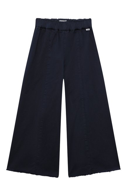 Детские хлопковые брюки IL GUFO темно-синего цвета по цене 9430 руб., арт. P23PL381C6034/5A-8A | Фото 1