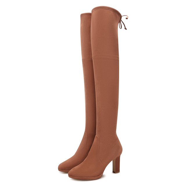 фото Замшевые ботфорты stuart weitzman
